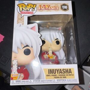 Funko Inuyasha Pop! Vinyl Figure with White Hair and Red Outfit